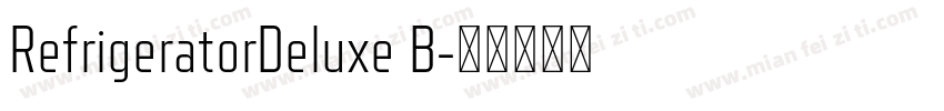 RefrigeratorDeluxe B字体转换